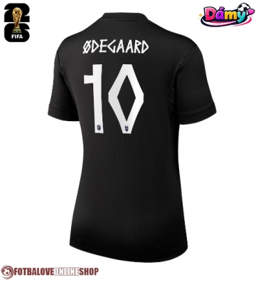 Norsko Martin Odegaard #10 Venkovní Dres pro Dámy MS 2026 Krátkým Rukávem